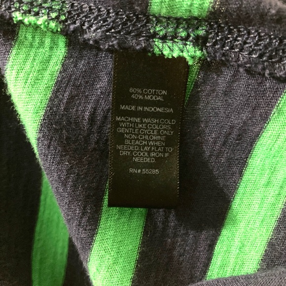 Vintage Striped Summer Dress, Express, Green and Blue, Size XS - Picture 8 of 8